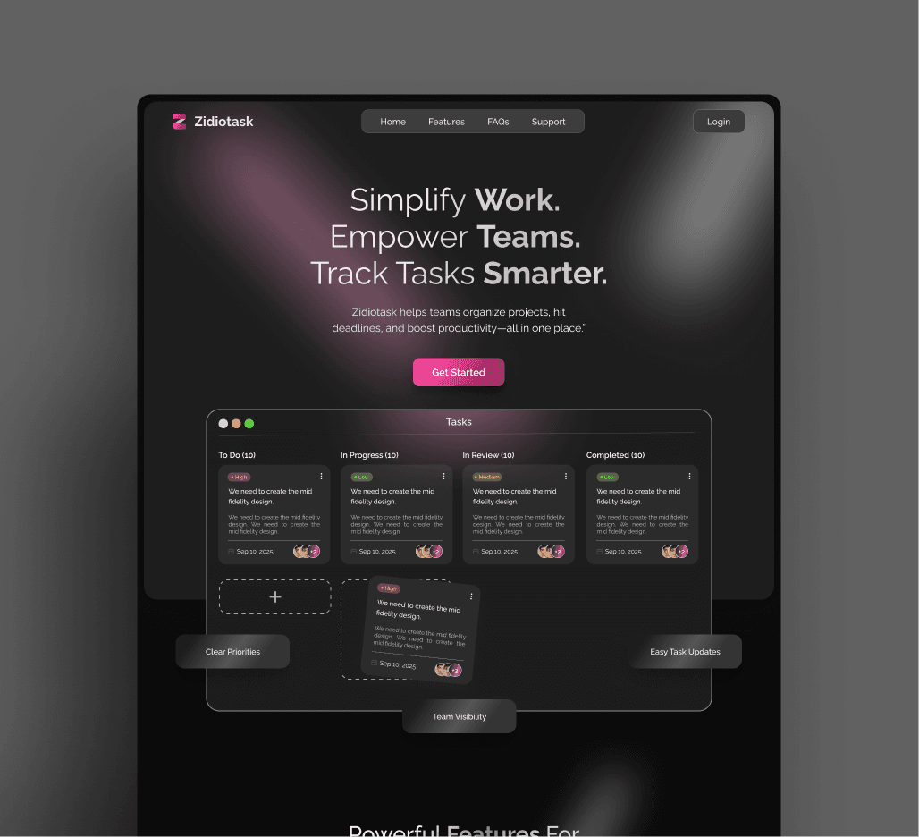 Zidio Task Management System